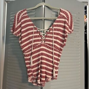 Free People // We the Free lace up top